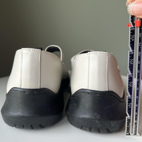 Girauden Sport Leather Mary Jane Thick Chunky Heel Laser Cut Strap w/ Buckle 41 - Picture 10 of 13